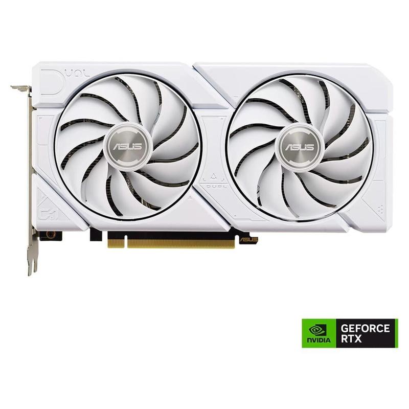 Placa de Vídeo ASUS Dual GeForce RTX 4060 EVO White OC Edition